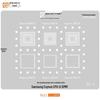 Amao Подходящий трафарет для паяльной пасты для Samsung S20/S21/A70/A90/J720/S10+/Note10 Многоцелевой чип