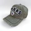 Винтажная вышитая бейсболка с надписью Texas, потертая, регулируемая, из стираного хлопка, кепка-тракер
