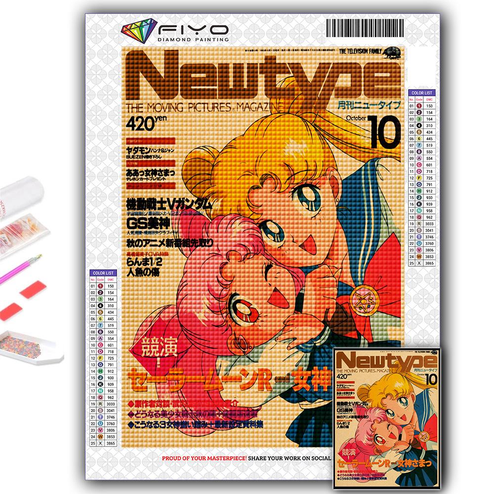 5D Алмазная картина Сейлор Мун DIY Алмазная вышивка Горный хрусталь Украшение дома