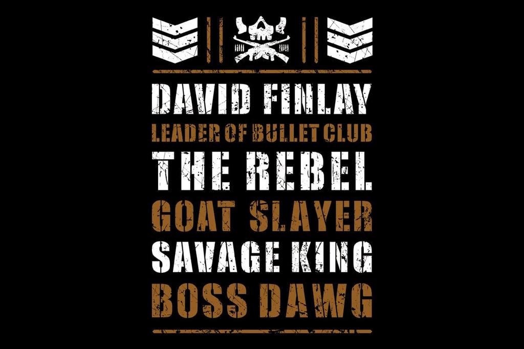 New Japan Pro-Wrestling David Finlay Long Sleeve T-Shirt Black, Size S, 6105102870