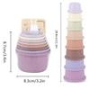 Bunny Treat Stacking Cups colored Bunny Toys in Different Sizes Bunny Food Storage Stacking Cups with Holes Nesting Treat Toy