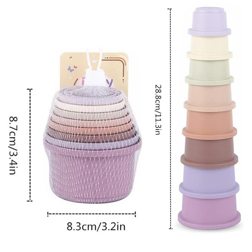 Bunny Treat Stacking Cups colored Bunny Toys in Different Sizes Bunny Food Storage Stacking Cups with Holes Nesting Treat Toy
