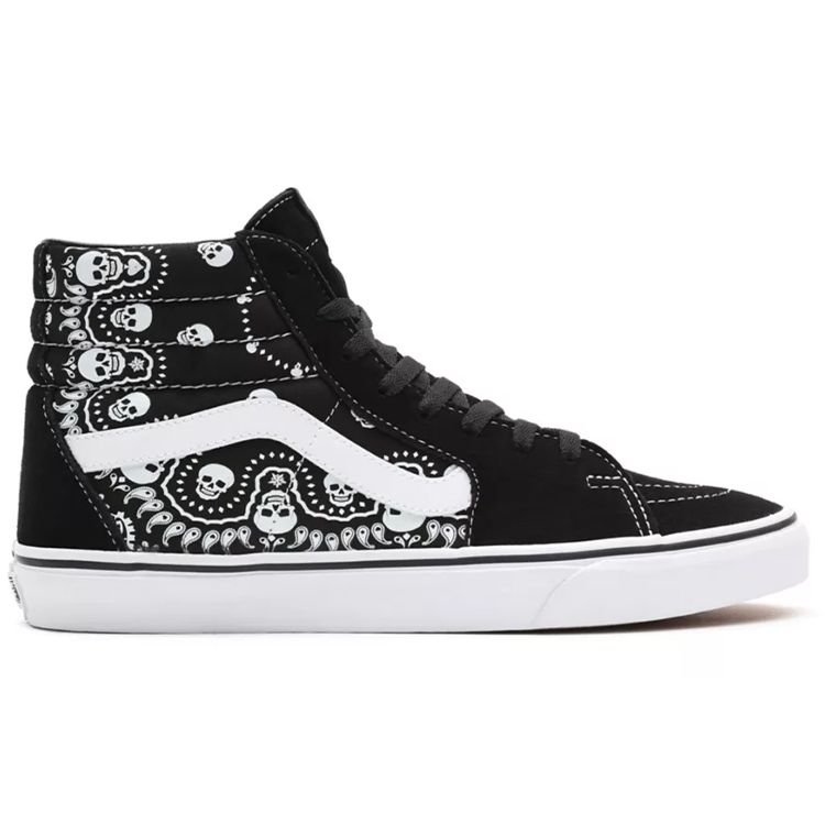 Vans Sk8-Hi Bandana — черные кроссовки унисекс True-White VN0A32QGD9S