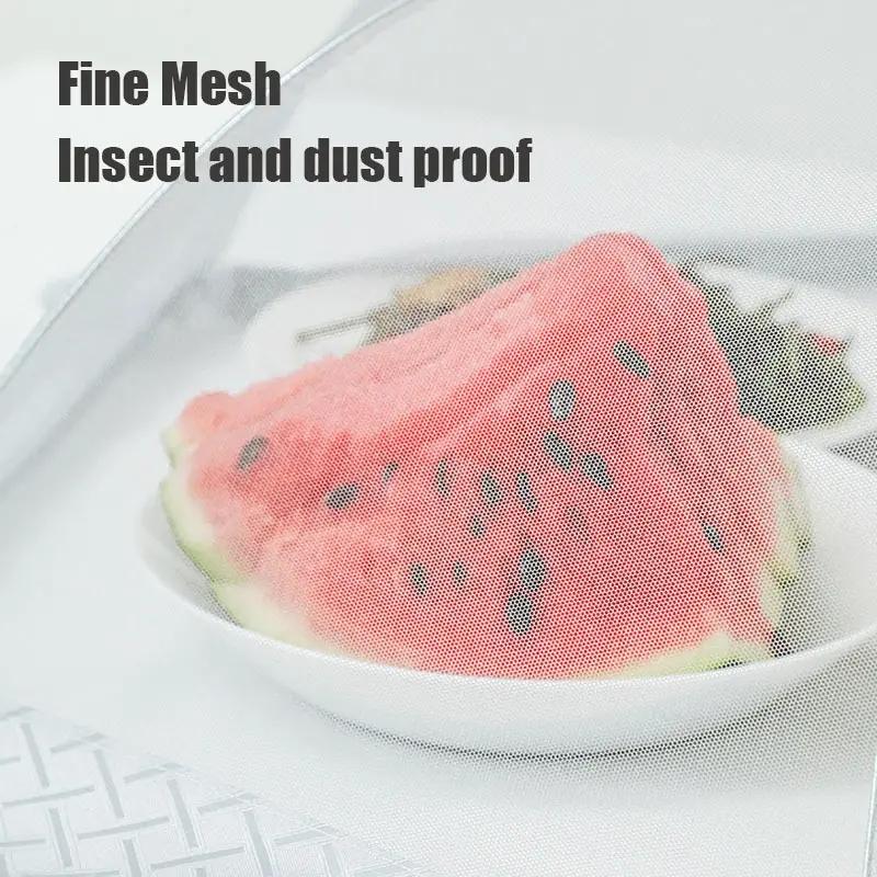 Food Cover Umbrella Table Dishes Mesh Cover Foldable Breathable Anti-Fly Food Net Tent