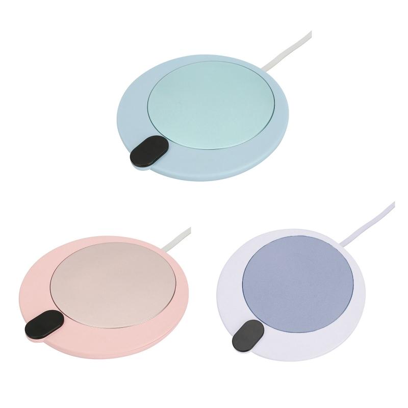 USB-подогреватель для чашек, гаджет для кофе, чая, напитков, USB-подогреватель, подставка для кружки, офисный подарок для взрослых с 3 температурами