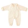 Romper with Collar and Front Organic Baby Made In Double Gauze Knit Baby Baby Baby Clothes [Pure Organic] Long-sleeved Opening, 100% Cotton, Clothes,