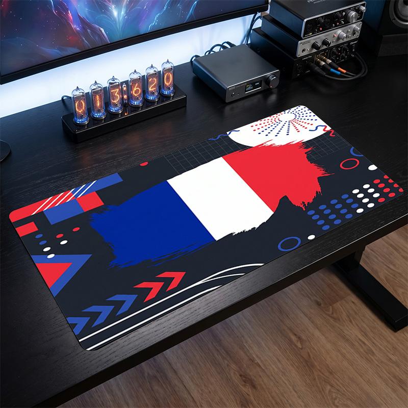 Коврик для мыши с гербом France Football, Расширенный нескользящий резиновый коврик для стола для игр, офиса, ноутбука, Подарок для фаната