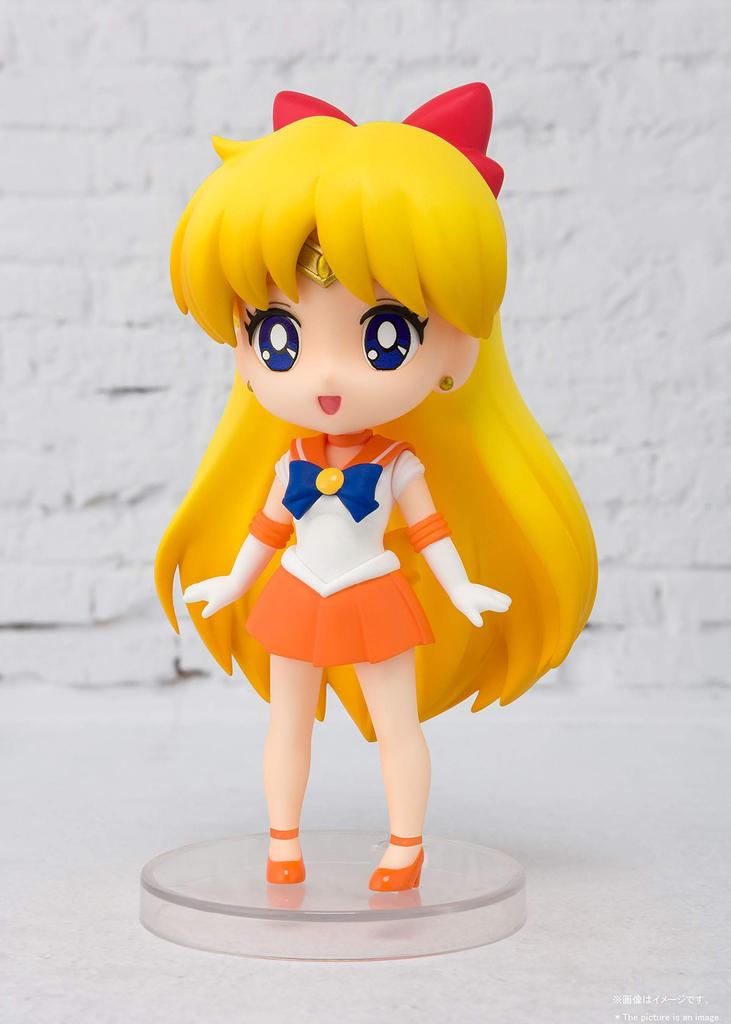 TAMASHII NATIONS Figuarts Mini Pretty Guardian Sailor Moon Sailor Venus (Rerelease Edition) Approximately 90mm PVC & ABS Painted Movable Figure