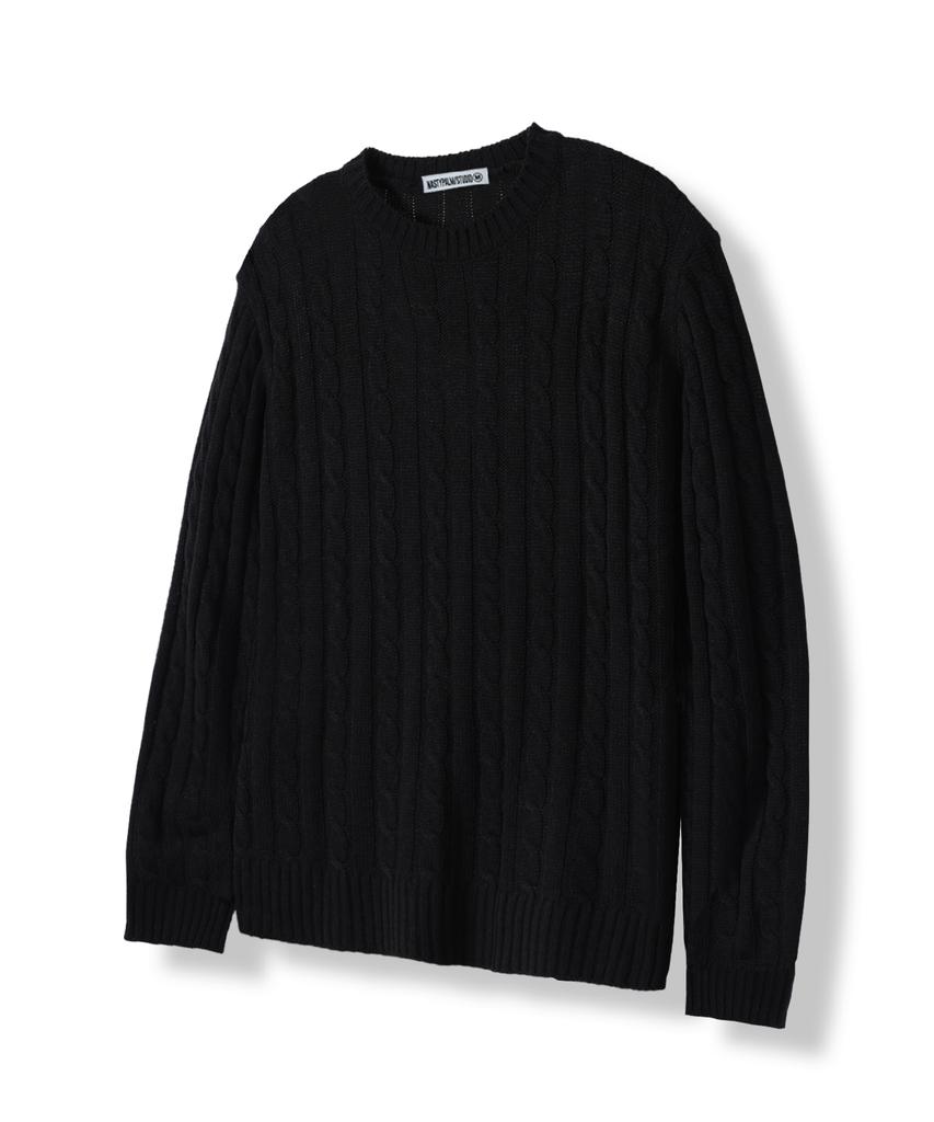 NP STUDIO [2Pack] Standard Round Cable Knit 9 Colors