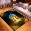 Исламские ковры с религиозными особенностями, 3D-печатный мультфильм, детский напольный коврик, прямоугольный коврик для спальни, коврики для йоги для взрослых, декоративная гостиная