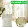 Outdoor Curtain Weight Bags Patio Curtain Weights Bags Canvas Sandbag Drapery Weights with Metal Clips Seal Bags for Gazebo Curtains Pergola Drapes