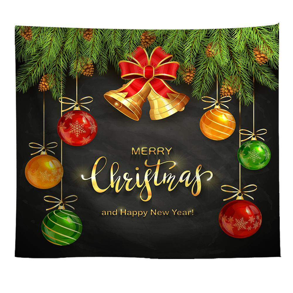 Европейский и американский рождественский печатный гобелен, настенный ковер, картина, фоновая картина, подвесная ткань