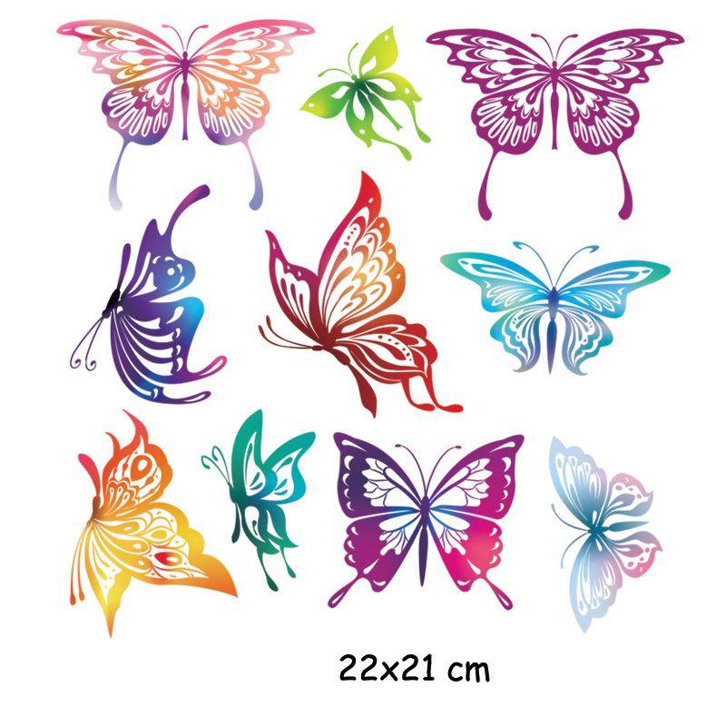 Для одежды футболка термотрансферная печать наклейка переносная пирография 2 шт. серия Bird Iris