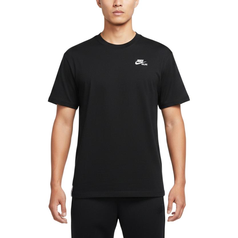 Men's Nike T-Shirts Men's Black Crew Neck Moderate