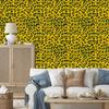 Yellow leather wallpaper, yellow and olive, yellow background for living room and bedroom 50x1000