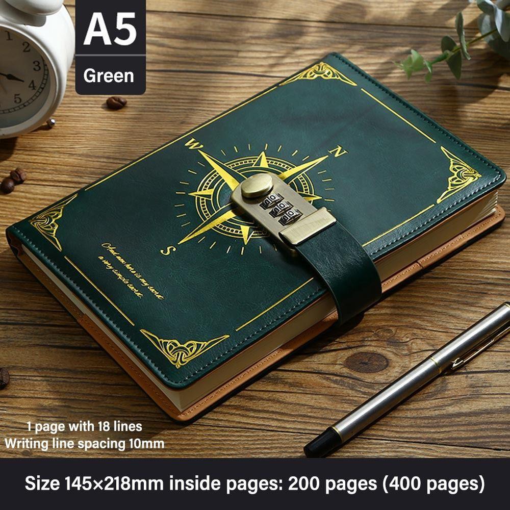 Утолщенный блокнот А5 с замком, дневник, новый блокнот, подарок студентам