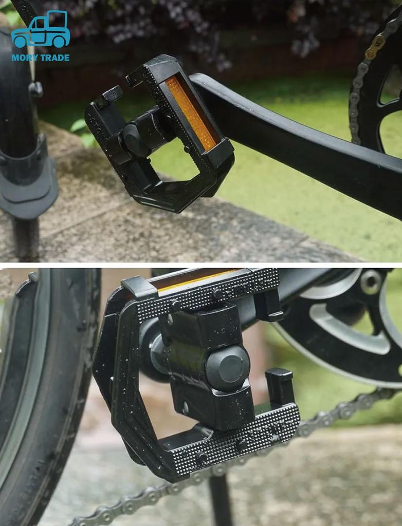 morytrade Folding Bicycle Pedals for Mini Velo Bikes Style (Black C)