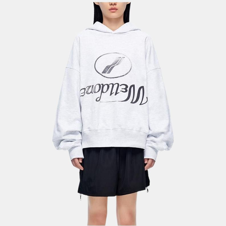 WE11DONE Logo-print Hoodie WD-TH3-22-853-U-GY