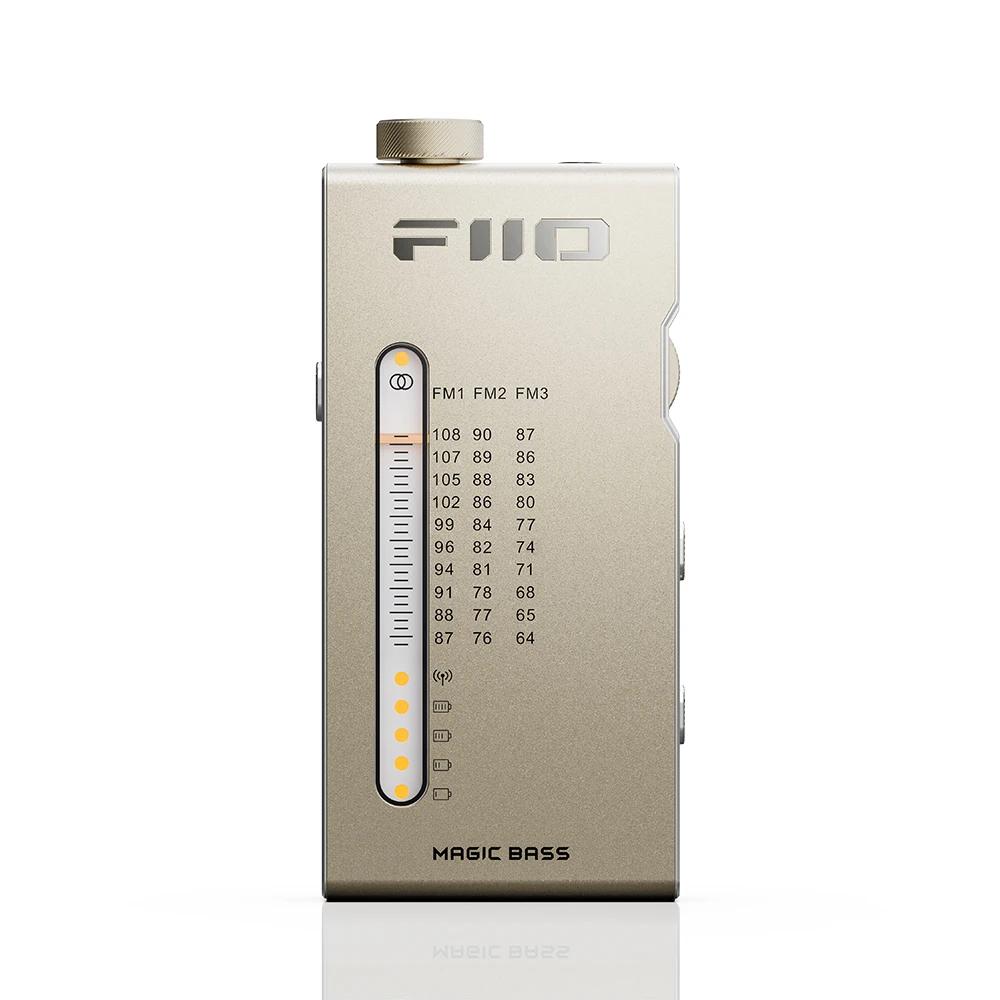 FiiO RR11 Portable HiFi FM Radio Receiver - Analog PVR Tuning Enhanced Bass 3D Surround Sound - 64-108MHz Full-Band Coverage