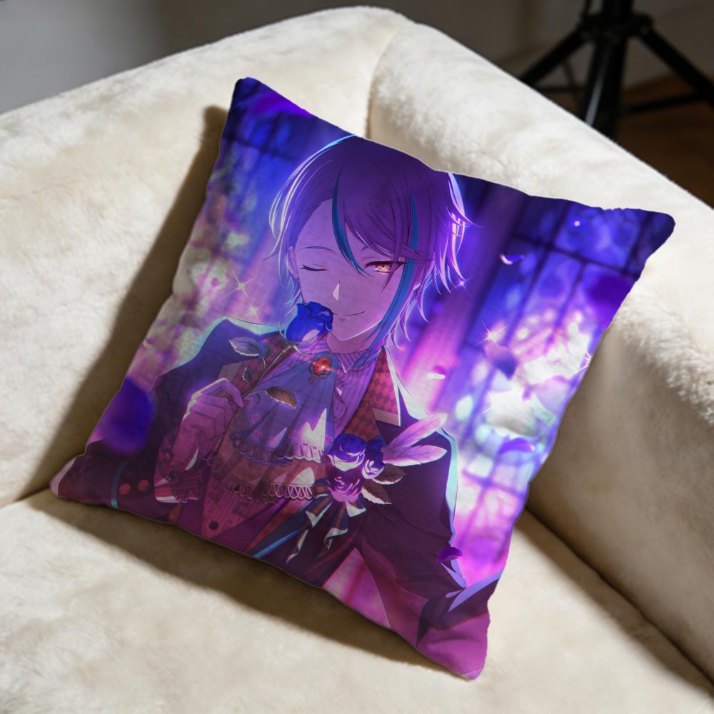 Trendy KKamishiro Ruiing Cushion Cover Soft Decorative Pillow Case Suitable for Bedroom Sofa Car Travel Use