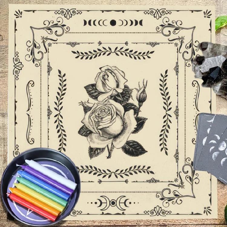 Tarot Card Tablecloth Altars Cloth Astrology Divinations NonSlip Mat Tapestry