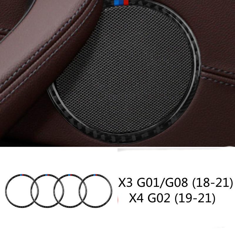 Наклейка из углеродного волокна для BMW X3 X4 18-21 g01 g02 g08, внутренняя рамка автомобиля, отделка приборной панели, декоративные наклейки