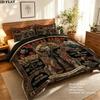 Death Note Pattern Bedding Quilt Set Quilt Cover Pillowcase Home Birthday Gift(1 * duvet cover + 2 * pillowcase, without core)