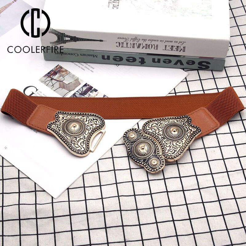 Женский эластичный эластичный пояс с широкой талией, известный бренд, повседневный модный женский ремень на ремне для женщин, однотонный ремень LB2320