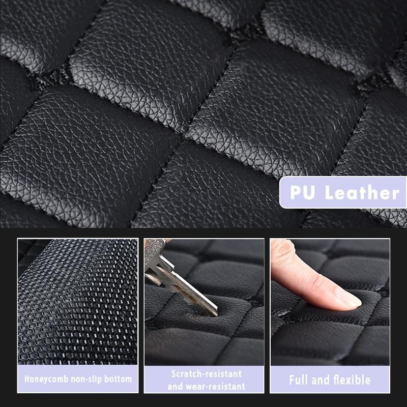 PU Leather Car Trunk Mat For Morris Garages 4 MG4 EV 2026 2025 2024 2023 2022 Protect Vehicle Cargo Area Carpet Accessories Rugs