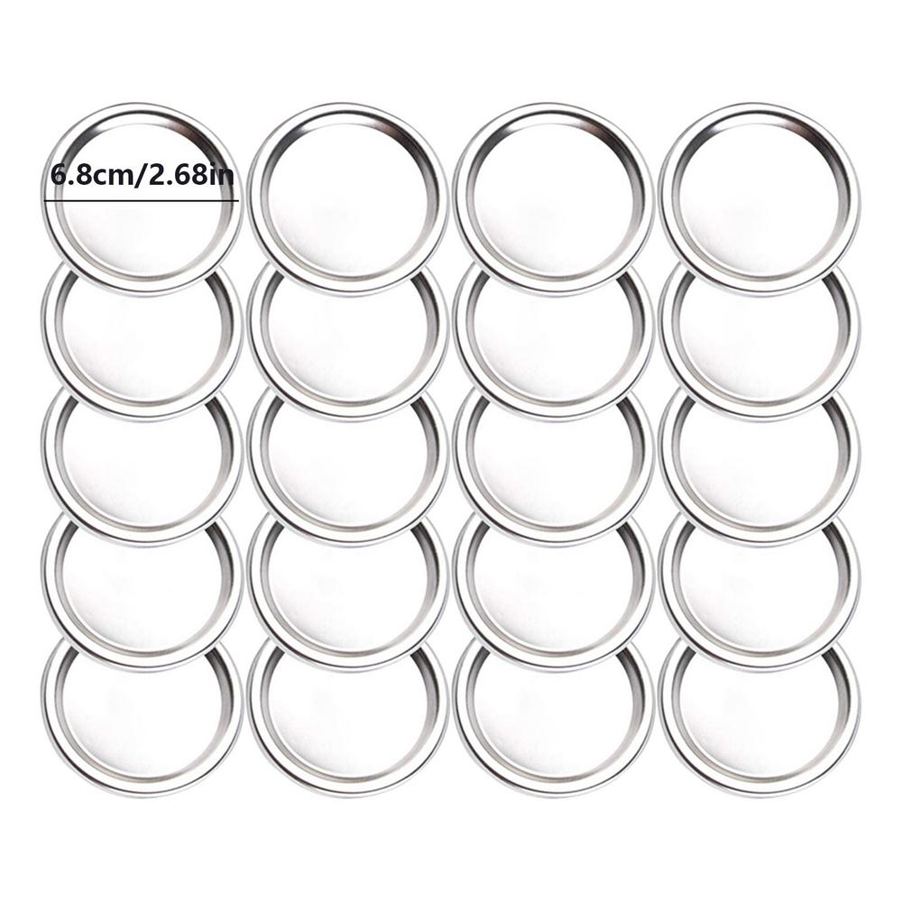 10PCS Wide Mouth Lids Mason Jar Lids Leak Proof Secure Mason Canning Jar Caps for Mason Canning Jars Kitchen Accessories