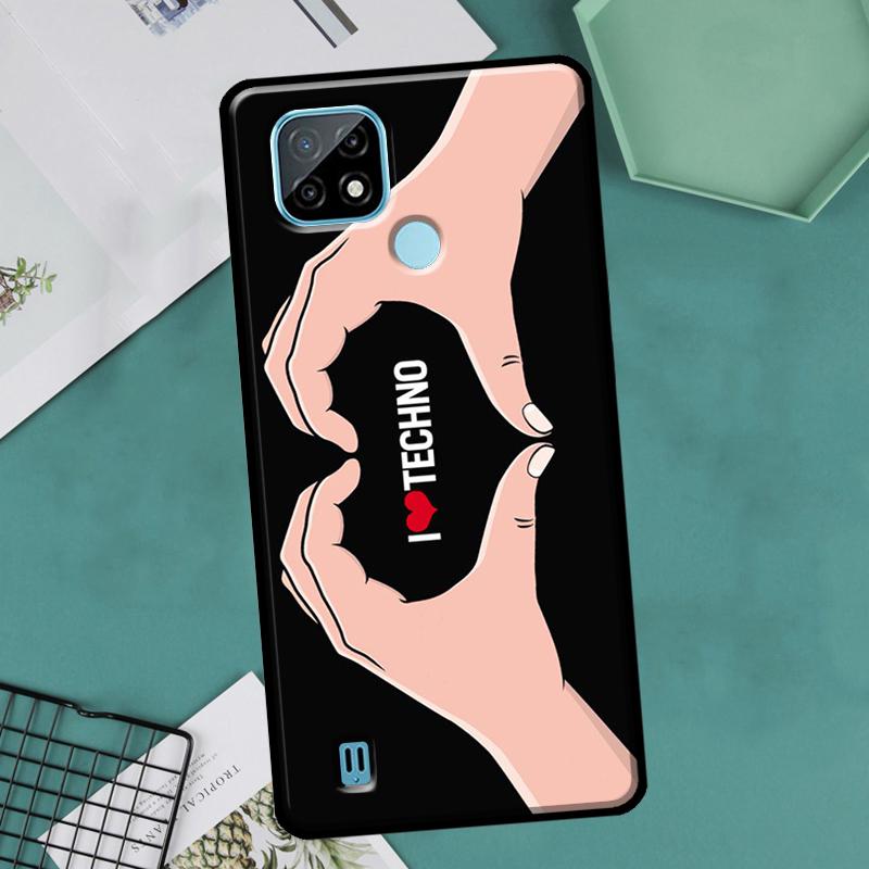 Техно-музыка для Realme GT Neo 2 3 Master 8i 9i 8 9 Pro Plus C35, чехол для OnePlus 9 10 Pro 9R 10R Nord2