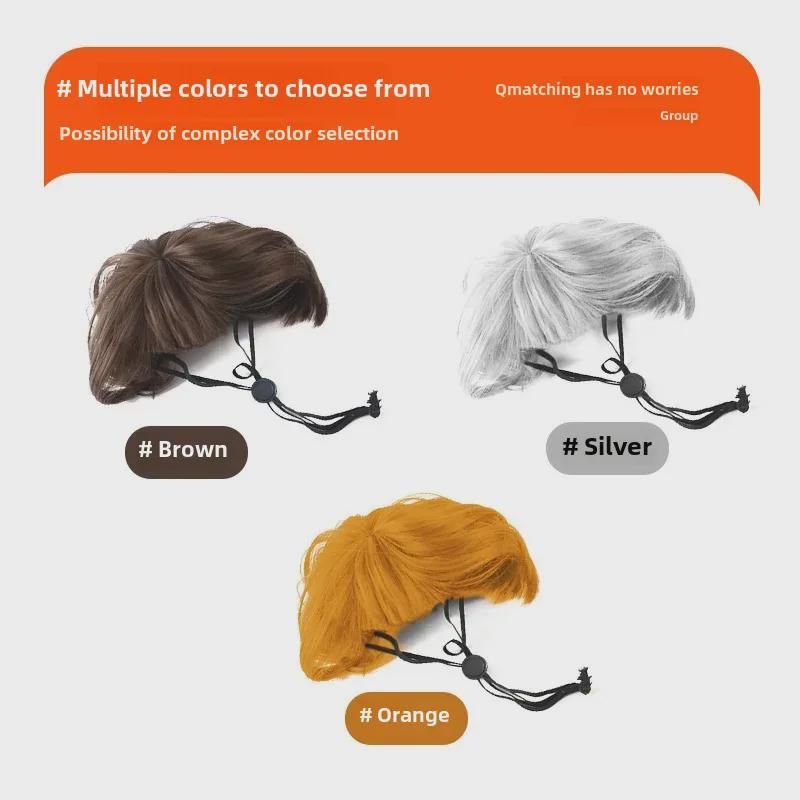 Парики для домашних животных с челкой и каре: Забавные головные уборы для кошек и собак, идеально подходящие для праздников и костюмов