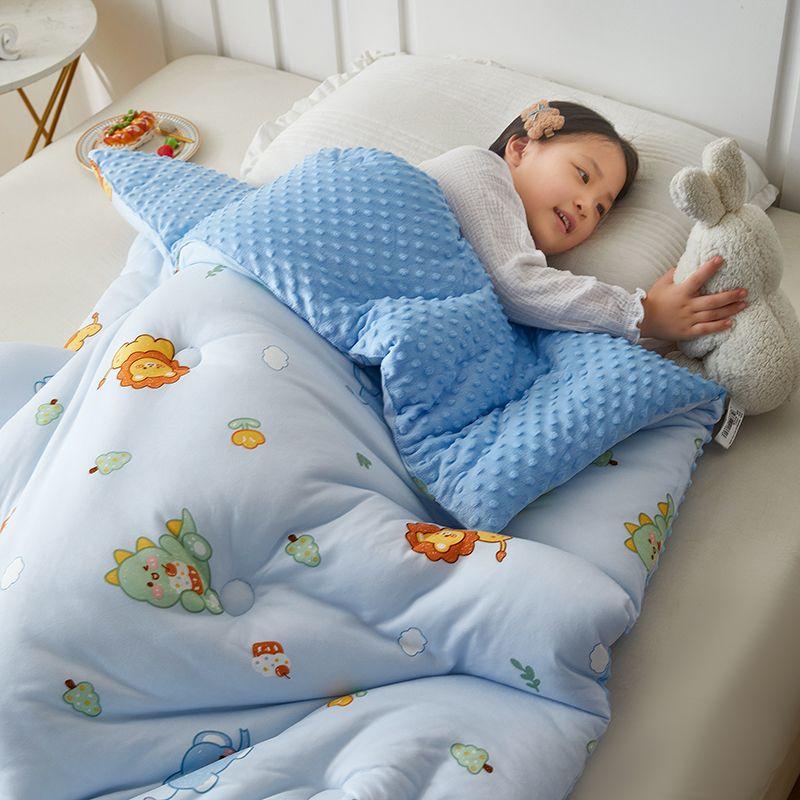 Новинка 2023 года, вязаное хлопковое детское одеяло класса A для матери и ребенка, одеяло для детского сада, обеденного перерыва, одеяло для домашнего общежития