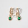 1 Pair Fashion Water Droplets Zirconia Dangle Earrings for Women Imitation Pearls Earring Jewelry Wedding Party Accessories