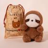 Plush Toy Figurine Pocket Pet Cat Dog Elephant Fox Frog Stuffed Animal Doll Desk Decor for Kids