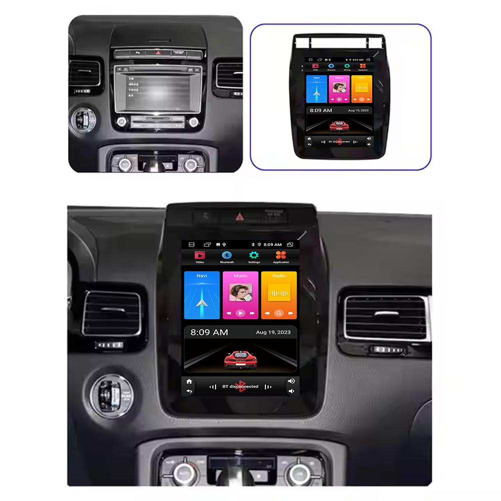 Автомобильный радиоприемник, мультимедийный проигрыватель Android All in One для Volkswagen VW Touareg FL NF 2010 - 2018 для Tesla DSP Wireless Carplay WIFI