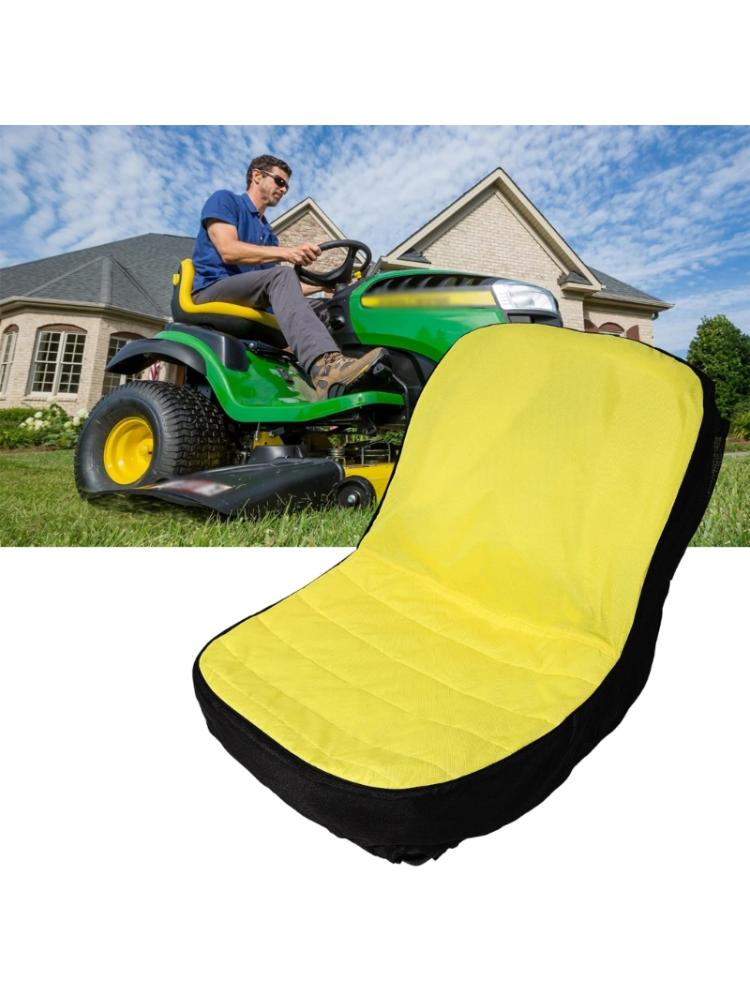 LP92334 Adjustable Tractor Cushioned Seat Cover Waterproof Comfortable Wearresistant Supportive for Extended Farming Use