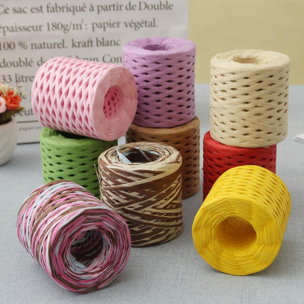 Package Wedding DIY Packing Decoration Twine Paper Rope Raffia Ribbon String Cord
