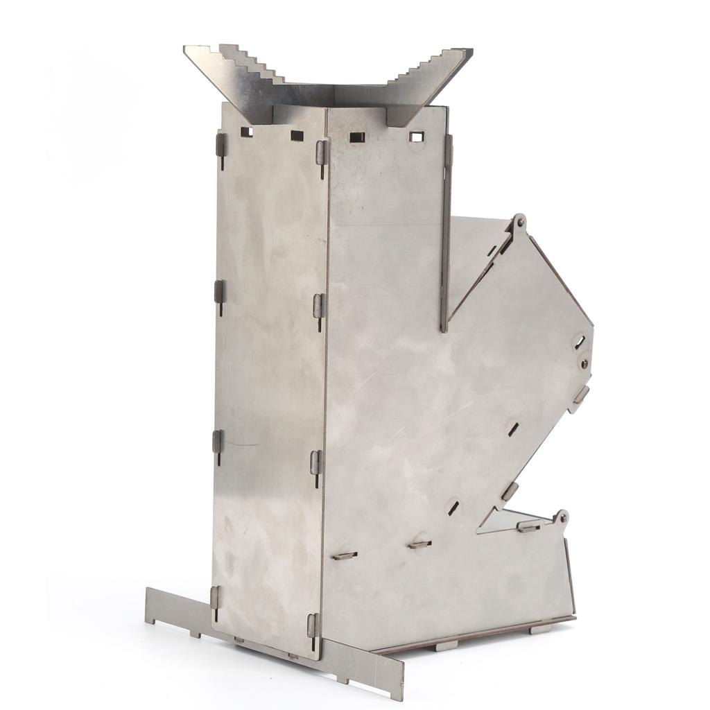 Ракетная печь Портативная прочная удобная съемная походная печь из нержавеющей стали