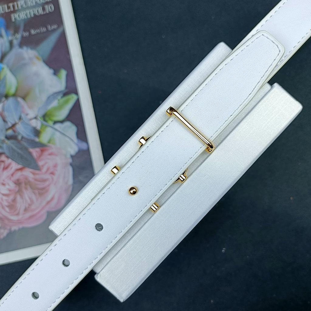 2.5cm Luxury Designer Famous Brand High Quality Leather Hot Women Belts For Dress