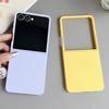 Модный матовый градиентный чехол для телефона конфетного цвета для Samsung Galaxy Z Flip 7 6 5 4 3, разноцветный, ударопрочный, матовый, жесткий ПК, задняя крышка