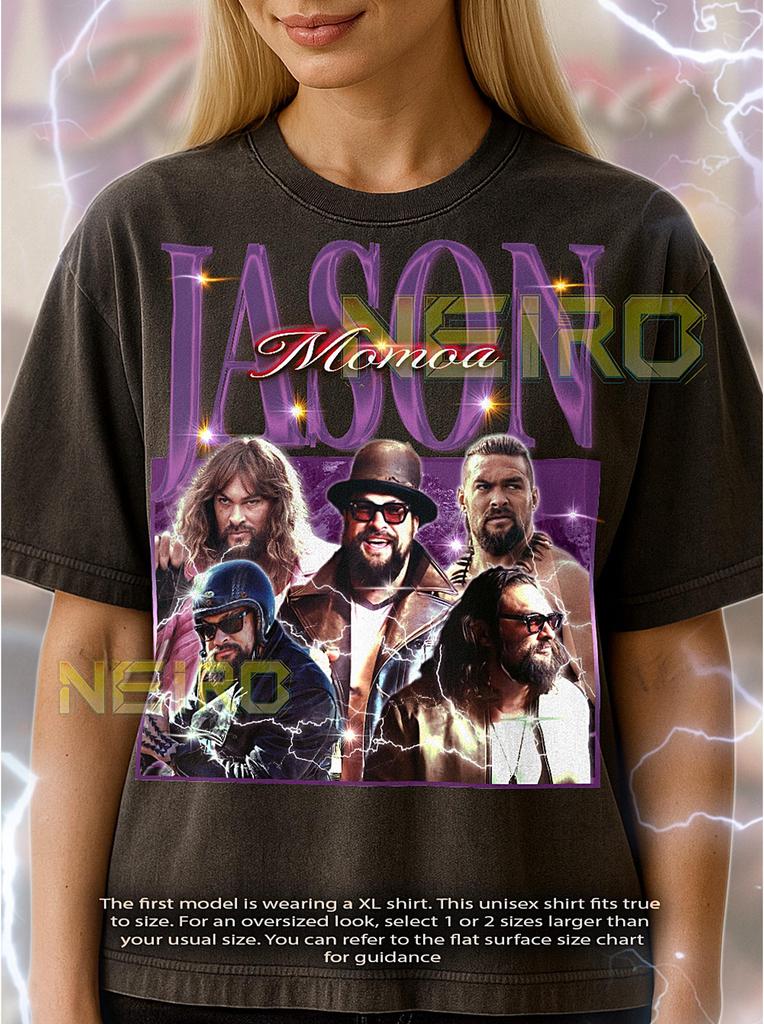 Jason Momoa Bootleg Shirt, Vintage Actor Star Action Celebrity Tee, 90s Retro Throwback T-shirt, Jason Momoa Sweater