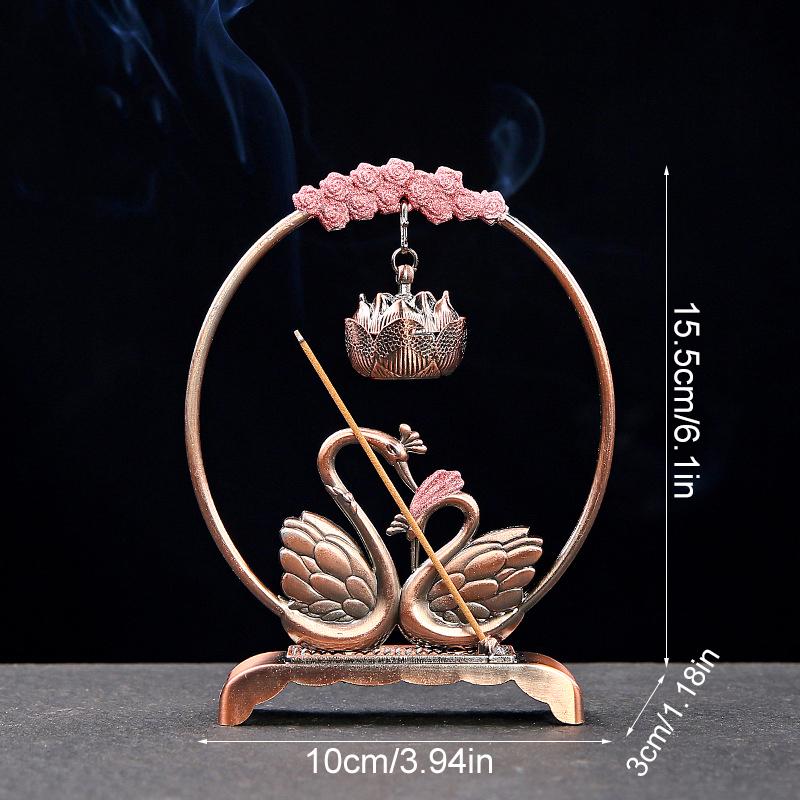 1 шт. металлический дзен кран дизайн двойного назначения курильница фен-шуй декор для медитации лебедь дракон подвесная печь