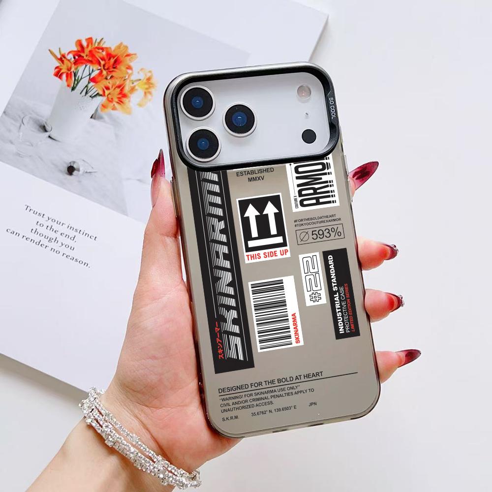 Модный уличный чехол для телефона S-Skinarma для iPhone 17 16 15 14 13 12 11 Pro Max Air Матовый Лазерный Аврора Ударопрочный Funda