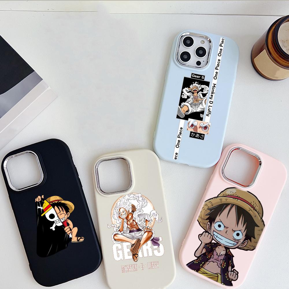 LZ28 One Piece Luffy Gear 5 Soft Phone Case for Samsung S24 Ultra S23 Plus S21 FE A16 A54 A34 A05s Infinix Hot 40 30i Lens Protection Shockproof Cover