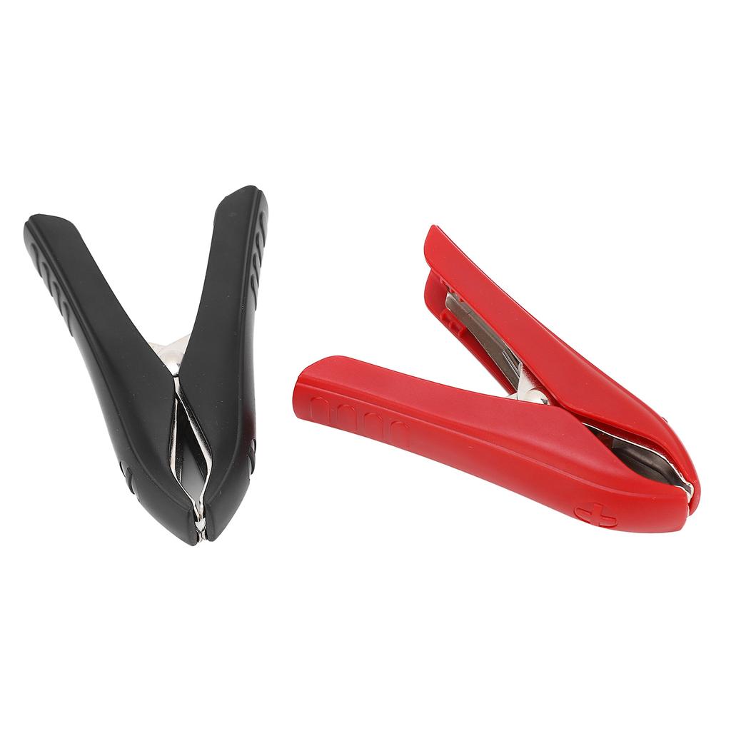 1 Pair Battery Crocodile Clamp Jumper 100A Cables Boost Clamp Welding Clip Red Positive Black Negati