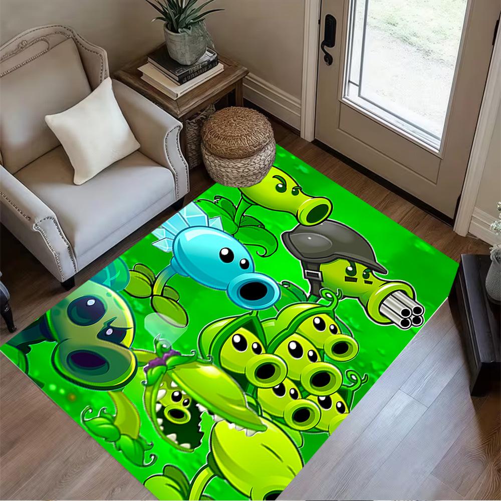 Plants Vs Zombies 2: Garden Warfare Area Rug Design for Living Rooms Outdoor Dormitory Hallway Anti-slip Rug Decorate Offices