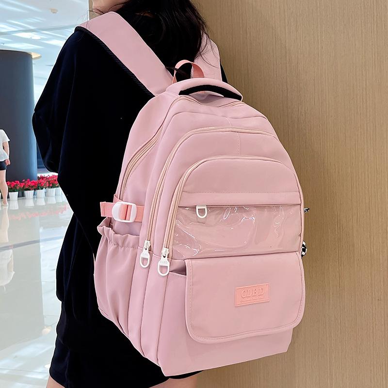 Школьный рюкзак детский для девочек начальной школы, для учеников средней школы, для старшеклассников, для студентов колледжа, многослойный