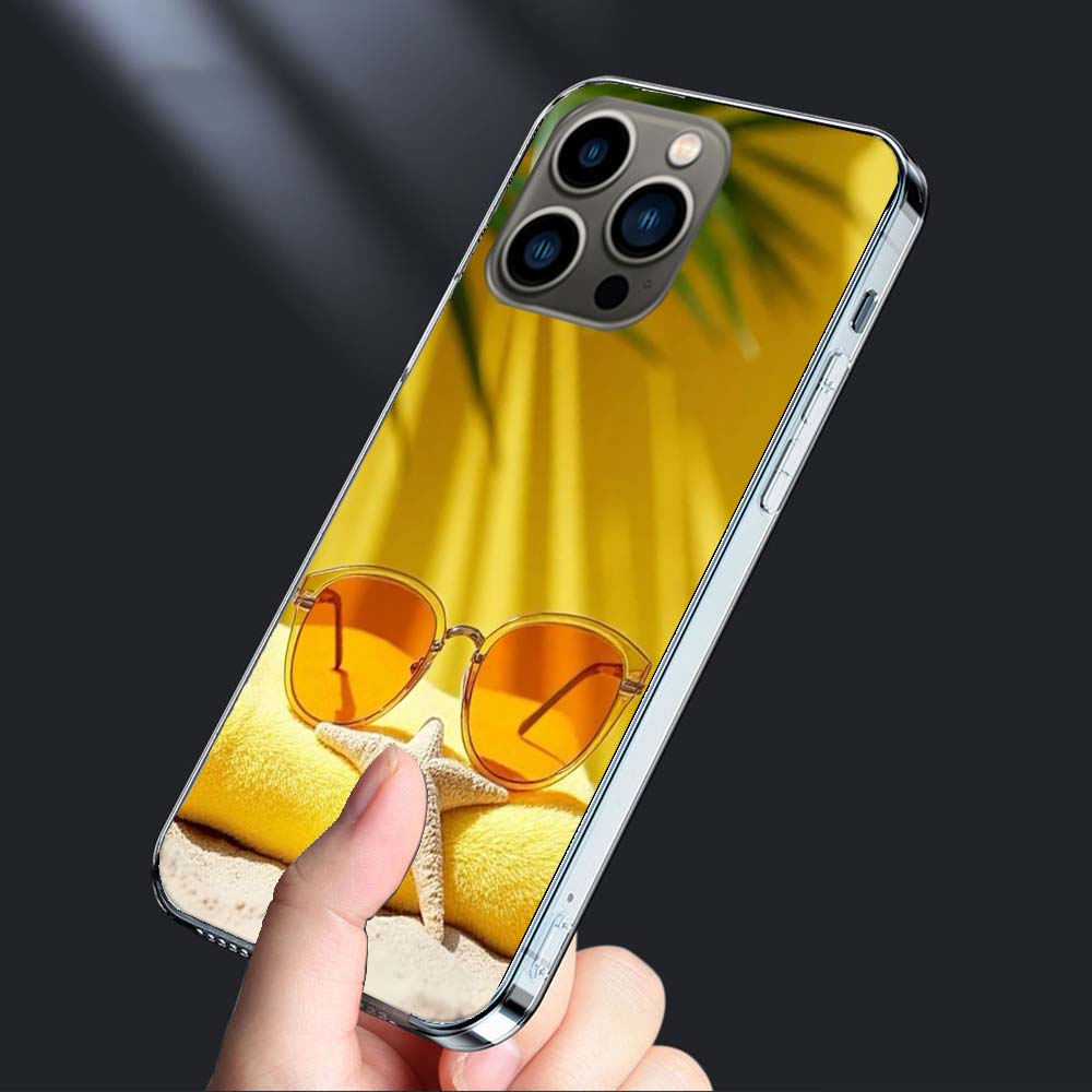 Летнее настроение Море, Пляж, Песок Чехол для телефона Для Iphone 16E 15 Pro 14 Plus 17E 16 17 Pro Max Air 11 12 13 Mini Ударопрочный Capa Cut