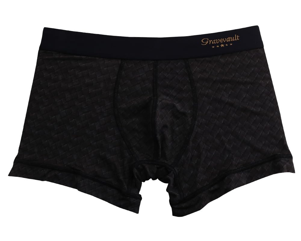 Grave Vault INTRECCIATO Короткие боксеры Размер M Мужские трусы, (3051962, Черный)